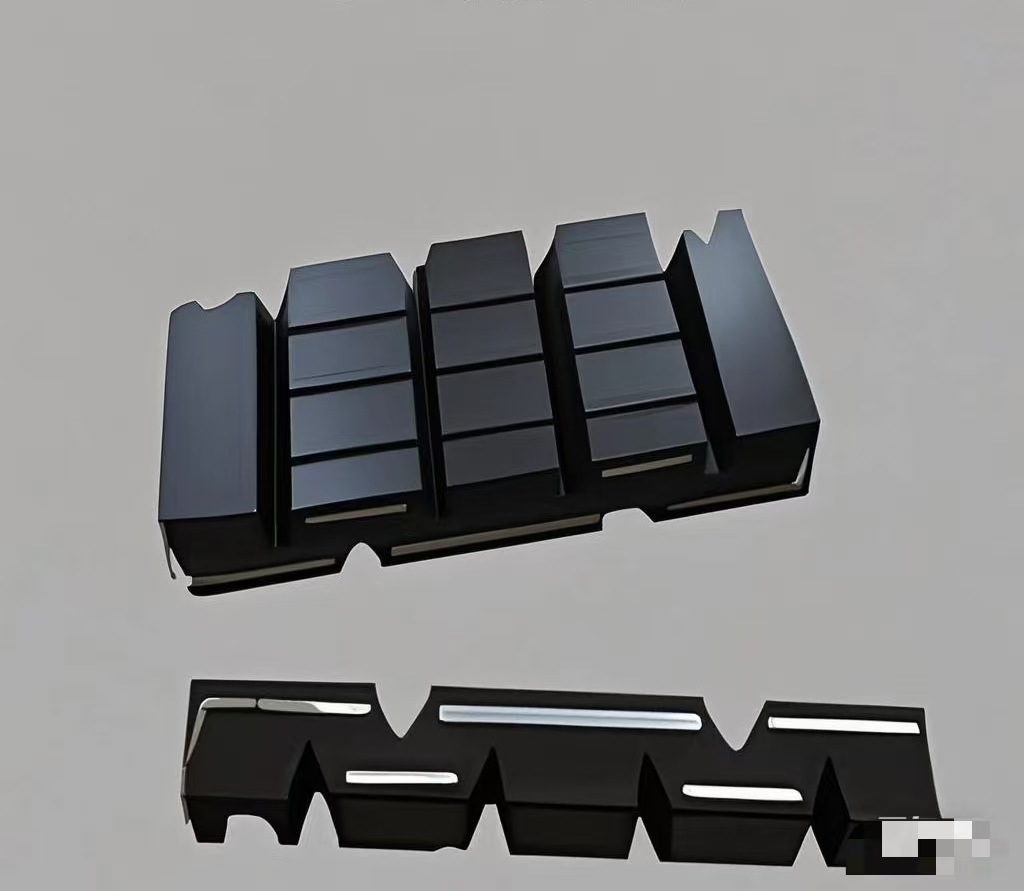 Plate rubber expansion joint structure